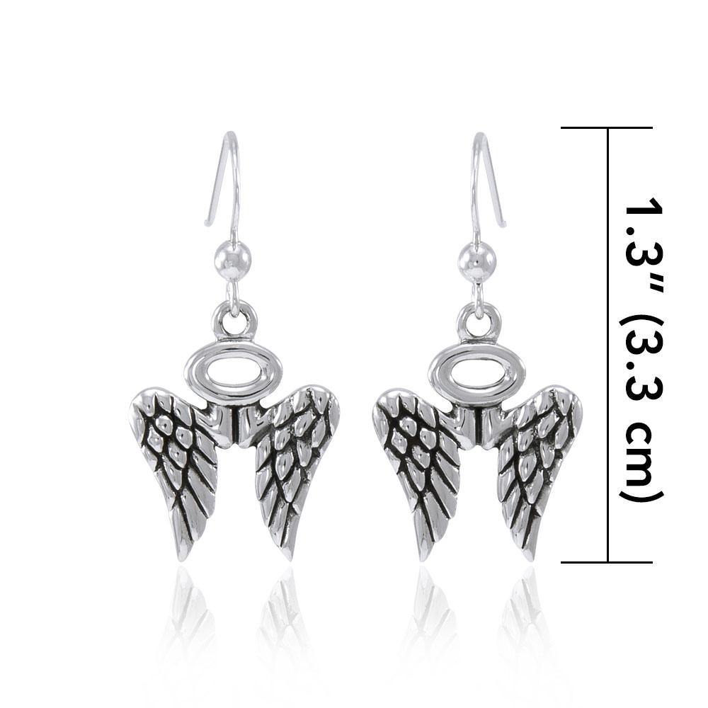 Angel Wings Halo Earrings TER1618 - Jewelry