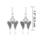 Angel Wings Halo Earrings TER1618 - Jewelry