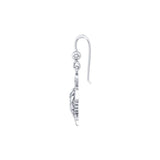 Steady and stable ~ Sterling Silver Sea Turtle Filigree Hook Earrings Jewelry TER1707 - Jewelry
