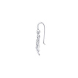 Tranquil guardians of the sea ~ Sterling Silver Whale Filigree Hook Earrings Jewelry TER1711 - Jewelry