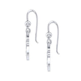Celtic Shark Fin Silver Earrings TER1722 - Jewelry