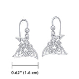 Celtic Shark Fin Silver Earrings TER1722 - Jewelry