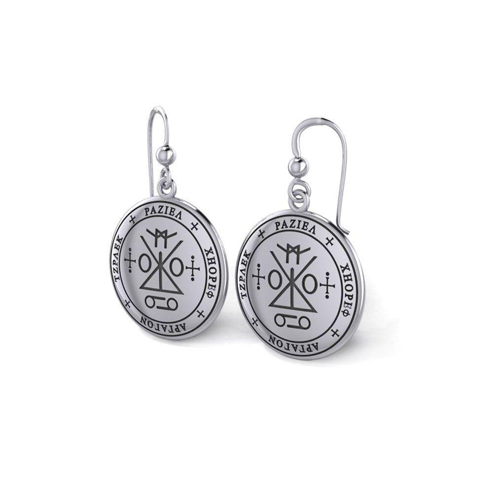 Sigil of the Archangel Raziel Silver Earrings TER1725 - Jewelry