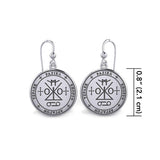 Sigil of the Archangel Raziel Silver Earrings TER1725 - Jewelry