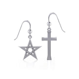 Five-Pointed Star Sterling Silver Earrings TER199