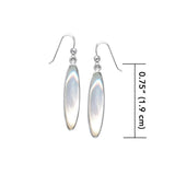 Oval Cabochon Silver Earrings TER433 - Jewelry