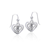 Full of Spiral Hearts ~ Sterling Silver Jewelry Earrings TER915