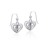 Full of Spiral Hearts ~ Sterling Silver Jewelry Earrings TER915 - Jewelry