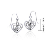 Full of Spiral Hearts ~ Sterling Silver Jewelry Earrings TER915 - Jewelry