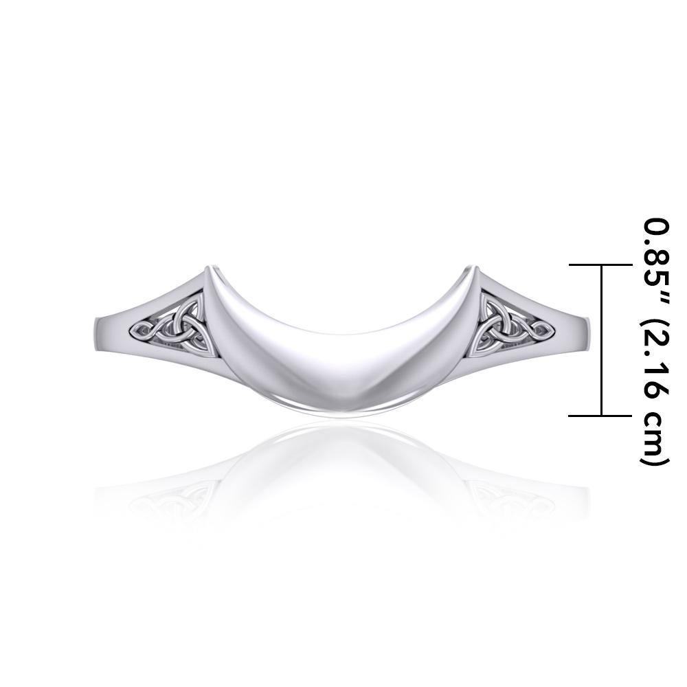 Crescent Moon Celtic Cuff Bracelet TMD063 - Jewelry