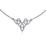 Celtic Knotwork Silver Necklace TN036