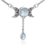Blue Moon Silver Necklace TN258 - Jewelry