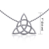 Celtic Knotwork Silver Triquetra Necklace TNC038 - Jewelry