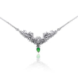 Angel Necklace with Dangling Gemstone TNC290