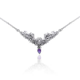 Angel Necklace with Dangling Gemstone TNC290 - Jewelry