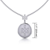 Chinese Mystic Knot Silver Necklace TNC360 - Jewelry