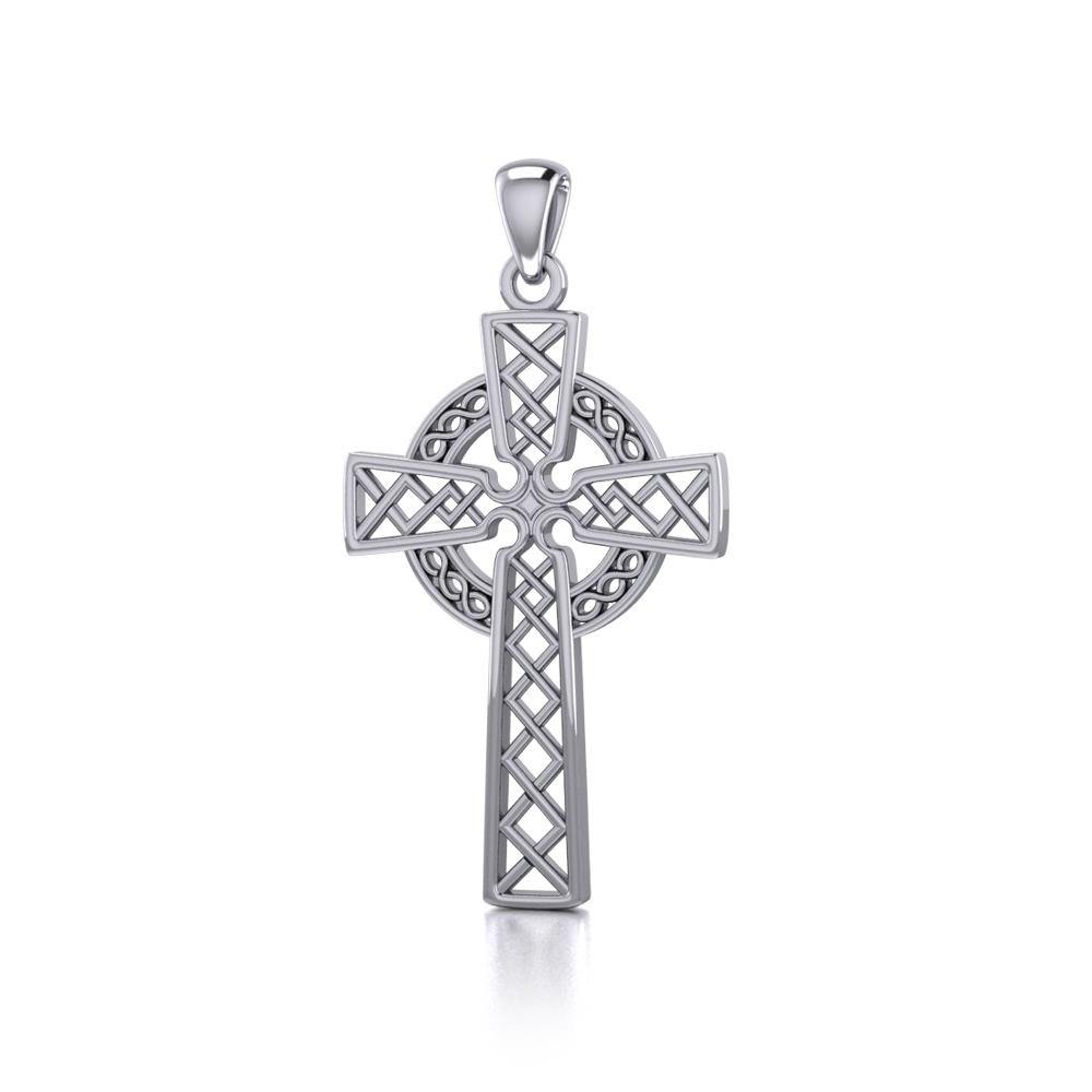 Modern Celtic Cross Silver Pendant TP1031 - Jewelry