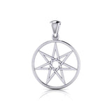Fairy Elven Star  Sterling Silver Pendant TP1208