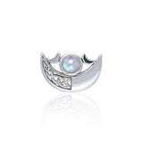 Be enchanted by the Crescent Moon celestial beauty ~ Sterling Silver Necklace with Gemstone TP3263 - Jewelry