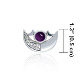 Be enchanted by the Crescent Moon celestial beauty ~ Sterling Silver Necklace with Gemstone TP3263 - Jewelry