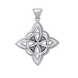 Four Point Knot Silver Pendant TP3340