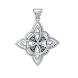 Four Point Knot Silver Pendant TP3340 - Jewelry