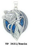 Moonlight Faery Sterling Silver Pendant with Enamel TP3431MBL