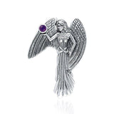 In the eyes of an Angel ~Sterling Silver Jewelry Pendant with Gemstone TP3578