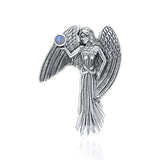 In the eyes of an Angel ~Sterling Silver Jewelry Pendant with Gemstone TP3578 - Jewelry