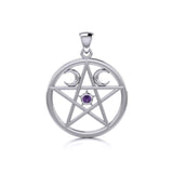 Silver The Star Pendant TP469 - Jewelry