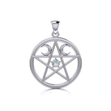 Silver The Star Pendant TP469 - Jewelry