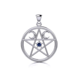 Silver The Star Pendant TP469 - Jewelry