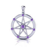 Elven Star Silver and Gem Pendant TP747 - Jewelry