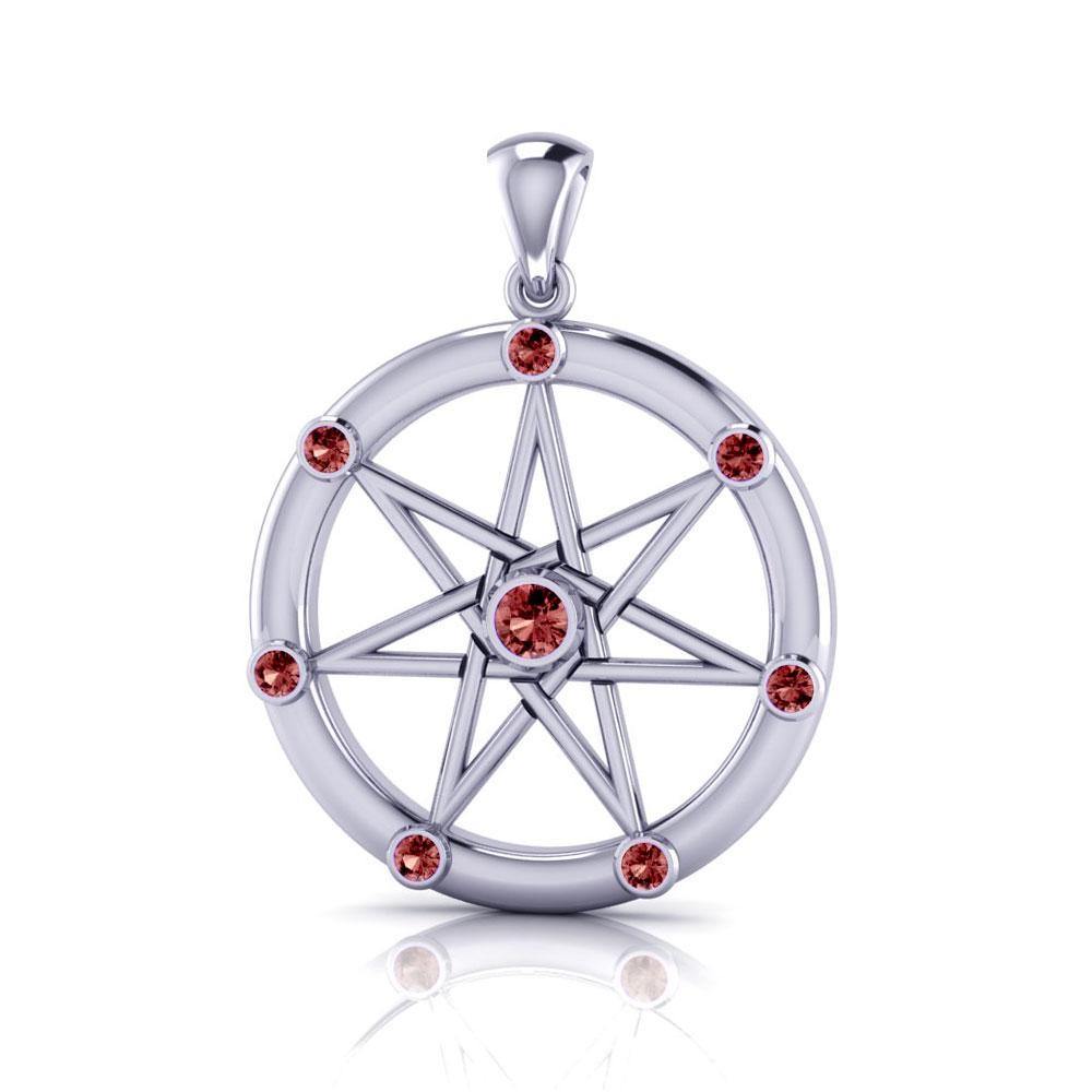 Elven Star Silver and Gem Pendant TP747 - Jewelry