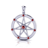 Elven Star Silver and Gem Pendant TP747 - Jewelry