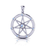 Elven Star Silver and Gem Pendant TP747 - Jewelry