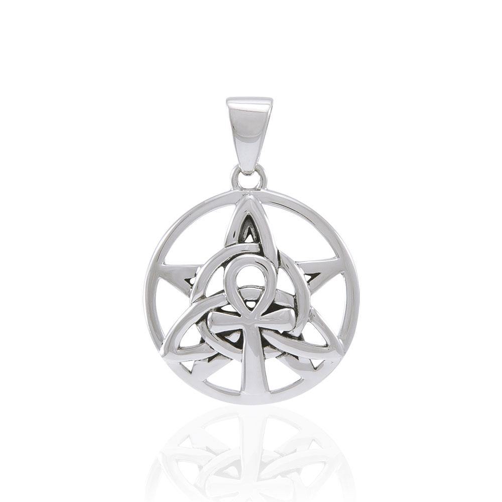 Ankh Triquetra Silver Pendant TPD4764 - Jewelry