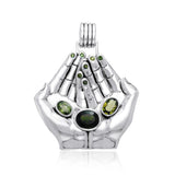 A clear landscape of our palms ~ Dali-inspired fine Sterling Silver Jewelry Pendant TPD1155 - Jewelry