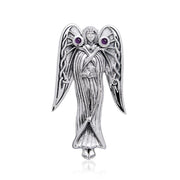 Inspirational Angel Sterling Silver Pendant TPD124