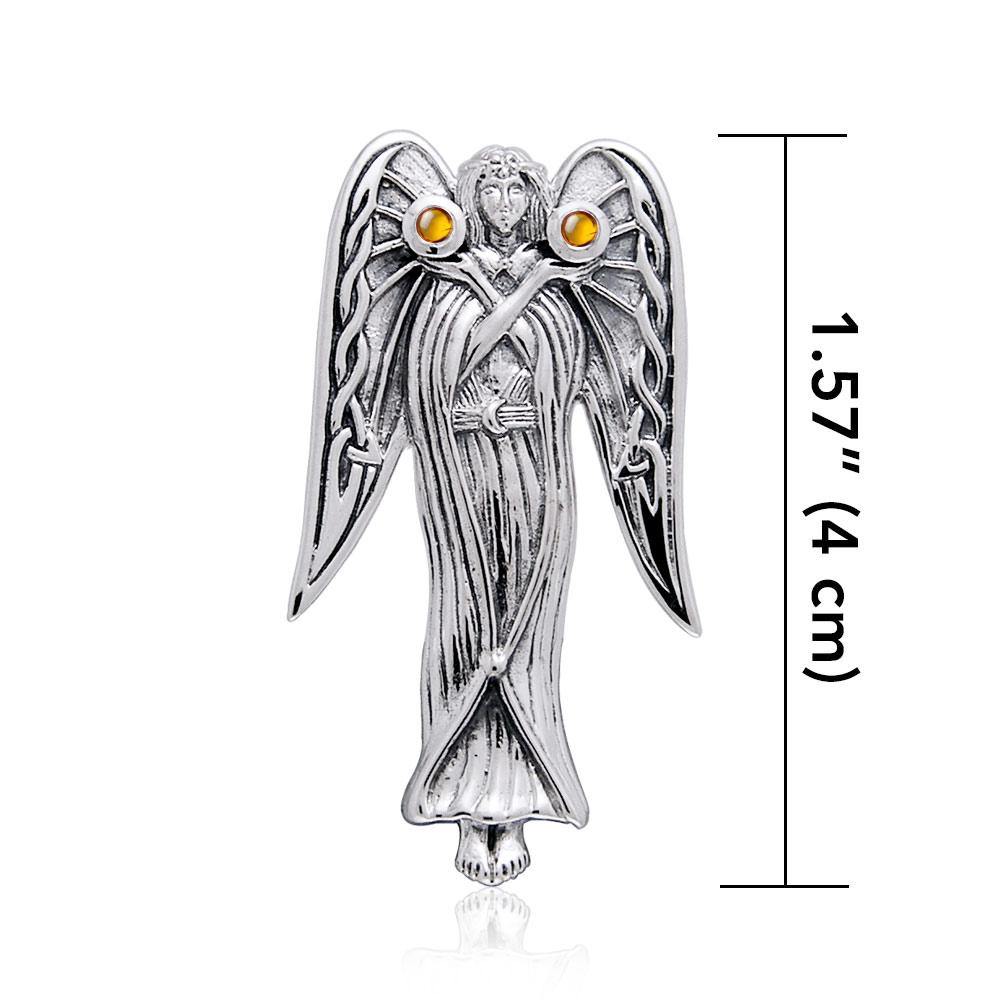 Inspirational Angel Silver Pendant TPD124 - Jewelry