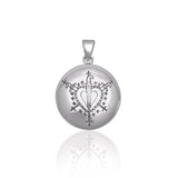 A Masterpiece of Ezili Dantor Veve ~ Sterling Silver Jewelry Pendant TPD2826 - Jewelry