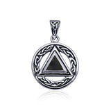 Celtic AA Symbol Silver Pendant TPD326 - Jewelry