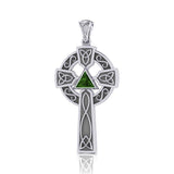 Celtic Knot AA Recovery Cross Silver Pendant TPD385 - Jewelry