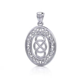Celtic Infinity Knotwork Sterling Silver Pendant TPD4133