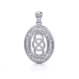 Celtic Infinity Knotwork Silver Pendant TPD4133 - Jewelry
