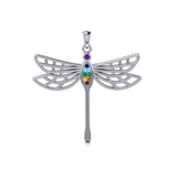Lovely Spiritual Chakra Dragonfly Pendant TPD4214 - Jewelry