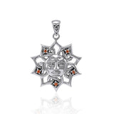 Sun God Sterling Silver with Gemstone TPD4360 - Jewelry
