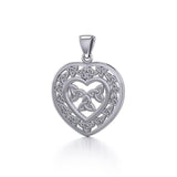 Celtic Heart Trinity Knot Knot Pendant TPD4693 - Jewelry