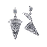Goddess Pendulum Spell Sterling Silver Pendant with Genuine White Quartz TPD4730 by TPD4730