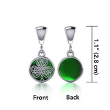 Celtic Knotwork Shamrock Silver Flip Pendant TPD481 - Jewelry
